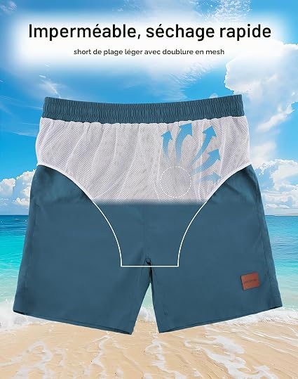 Hioutdoor Men's Swimming Shorts Sport Bermuda