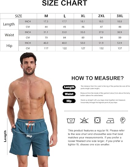 Hioutdoor Men's Swimming Shorts Sport Bermuda
