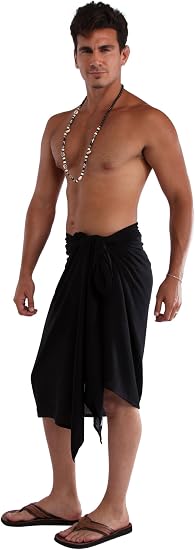 1 World Sarongs Men's Plus Size Sarong