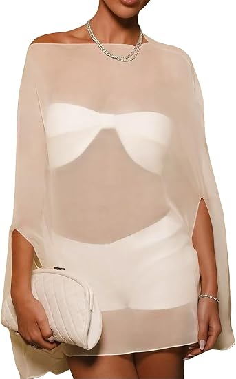 Yousify Off Shoulder Swimwear Cover Up