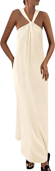 PRETTYGARDEN Women Sleeveless Flowy Maxi Dress