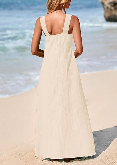 PRETTYGARDEN Women Sleeveless Flowy Maxi Dress