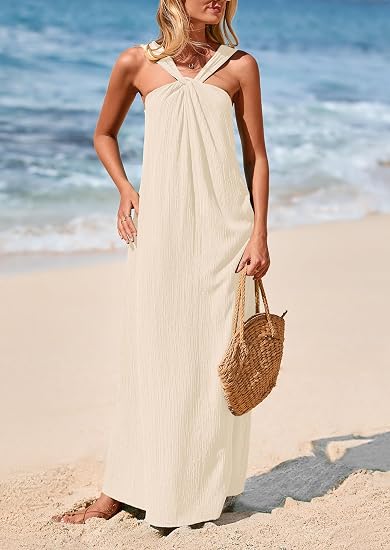 PRETTYGARDEN Women Sleeveless Flowy Maxi Dress