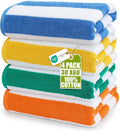 Utopia Towels Beach Towels, 4 Pack, 30x60 in